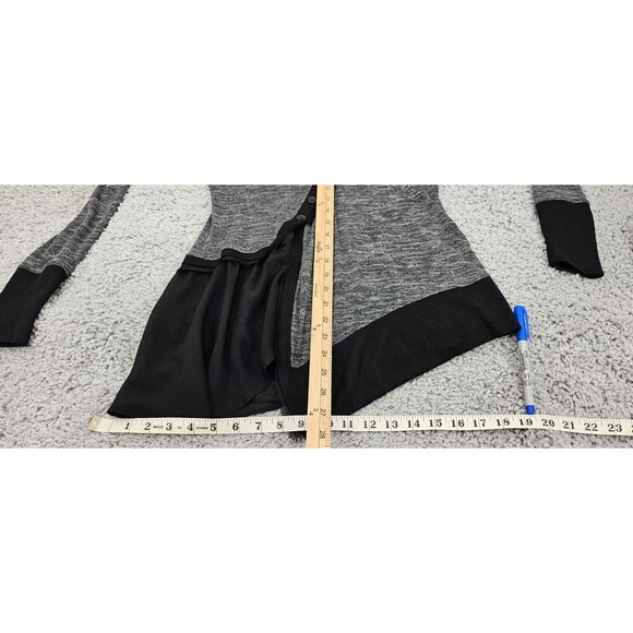 Anthropologie Meadow Rue Womens Cardigan Asymmetric Fairy Grunge Sweater Gray S - Picture 15 of 16